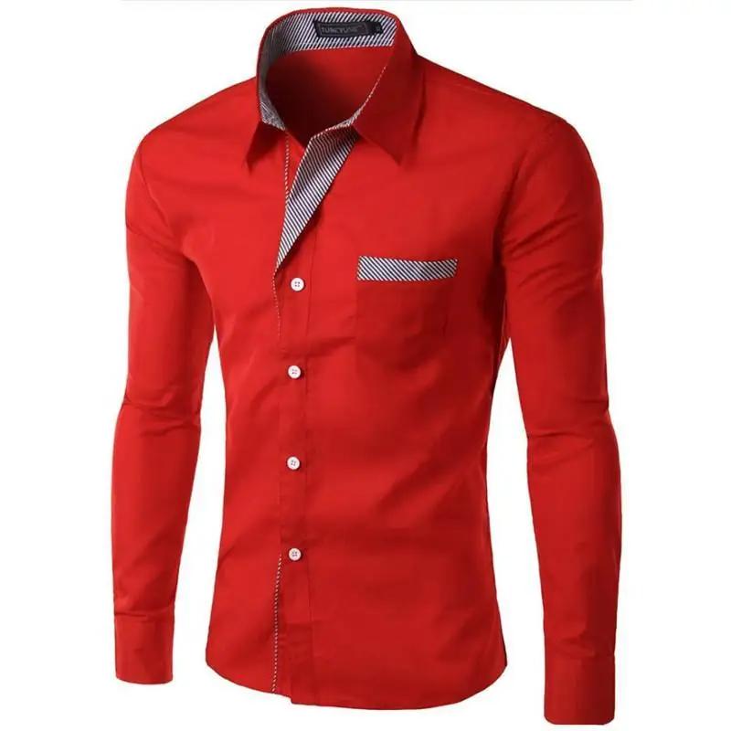 Nouvelle Chemise Homme Tendance 2026 Coupe Slim Manches Longues Design Formel Décontracté Marque Che