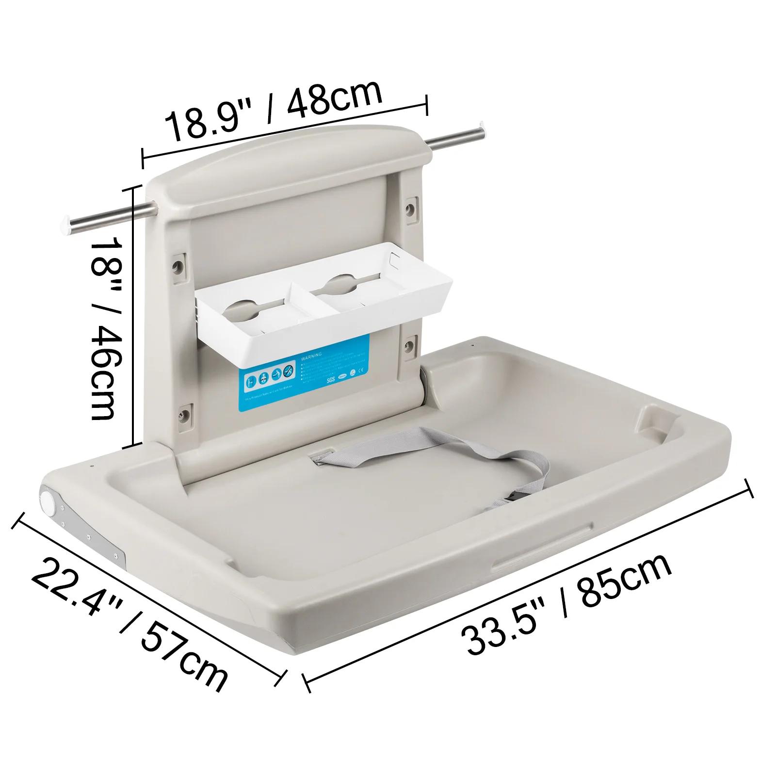 SucceBuy Station à langer pour bébé, support mural Commercial, Table à langer pliable, toilettes ver
