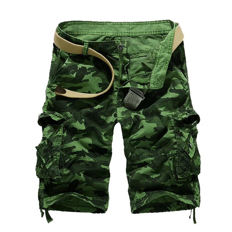 Shorts Cargo Camouflage Homme Nouvelle Collection 2026 – Coupe Ample Militaire Estivale – Taille US