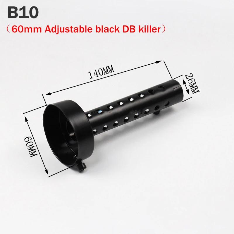Silencieux d'échappement réglable DB Killer, 35mm 42mm 45mm 48mm 60mm, réduit le bruit, éliminateur 