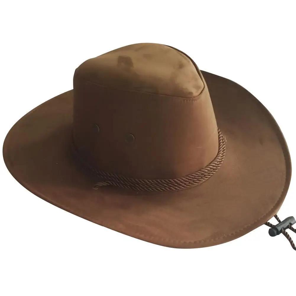 Chapeau de cowboy occidental pour hommes, casquette mongole, grand bord, gentleman, cadeaux de jazz,