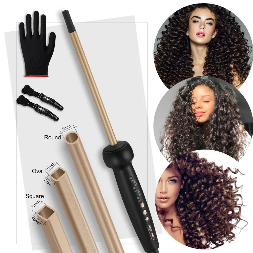 9mm Super mince MCH boucles serrées baguettes baguette Ringlet Afro bigoudi fer à friser