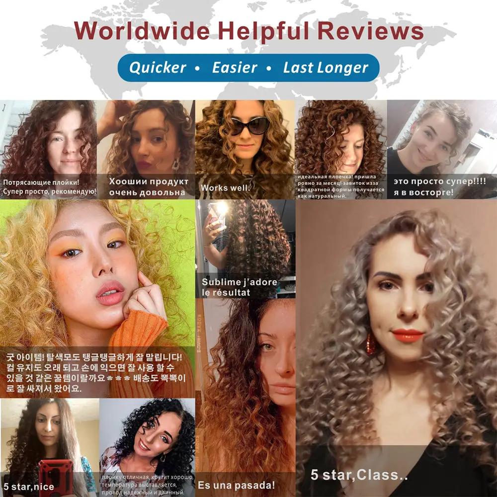 9mm Super mince MCH boucles serrées baguettes baguette Ringlet Afro bigoudi fer à friser