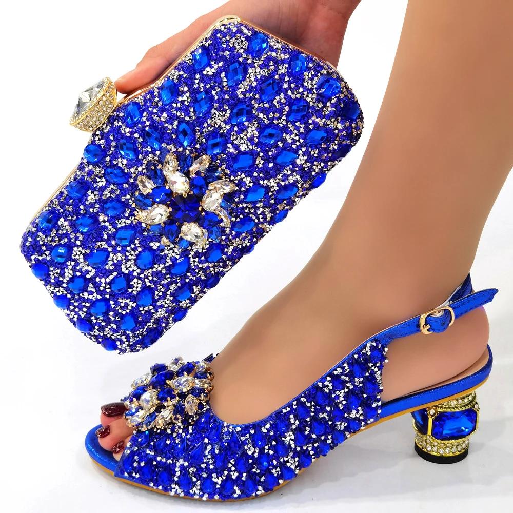 Doershow – magnifique ensemble de chaussures et de sacs italiens, pour soirée avec pierres, sacs à m