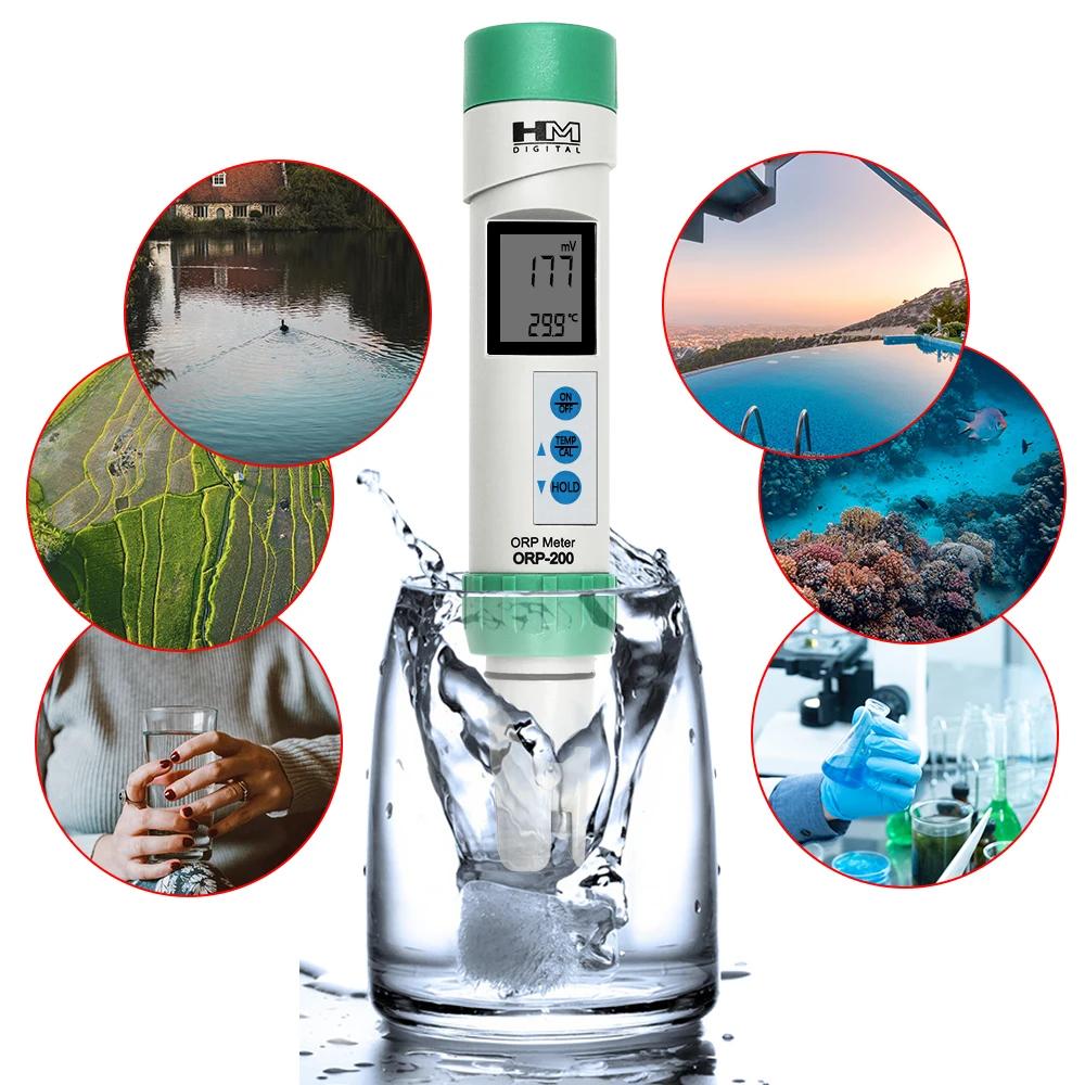 Testeur de température numérique ORP PH TDS étanche avec étalonnage automatique, testeur portable HM