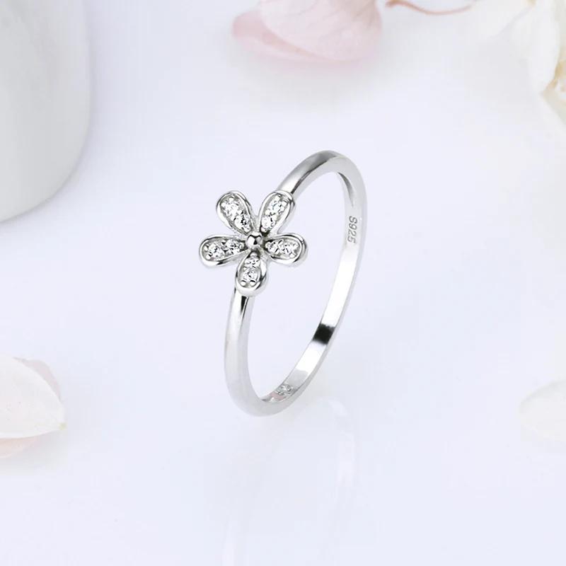 CLUCI – bague classique en argent Sterling 925 pour femmes, bijoux de fête, fleur, tendance, DR1011S