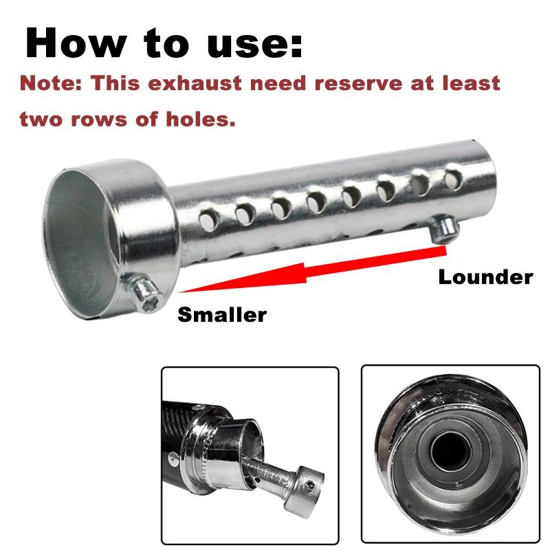 Silencieux d'échappement réglable DB Killer, 35mm 42mm 45mm 48mm 60mm, réduit le bruit, éliminateur 