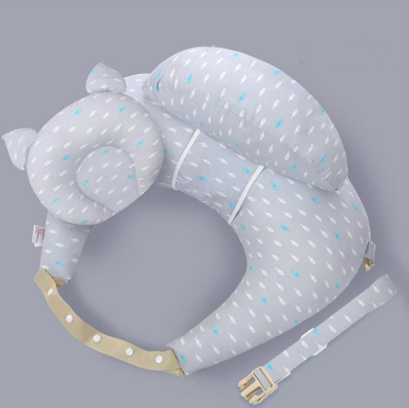 Oreiller d'Allaitement Multifonction pour Bébé, avec Sangle Initiale, Dessin Animé, Souple, 2020