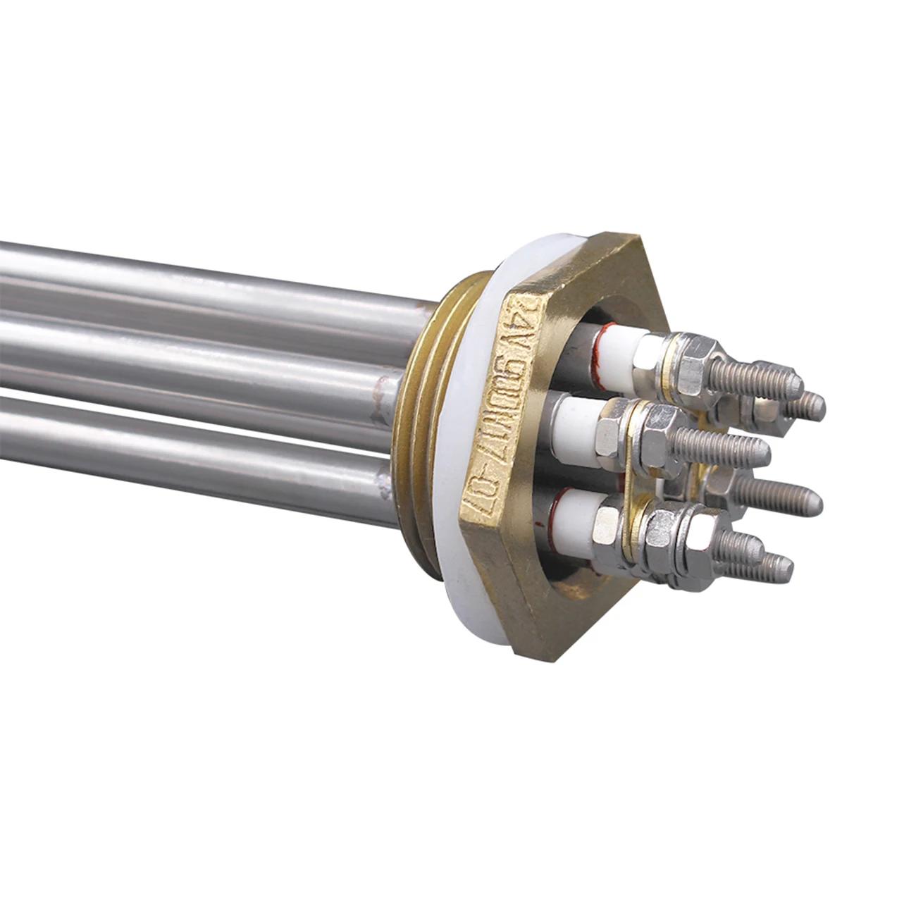 DERKm D-Chauffe-eau à immersion tubulaire, filetage Chr32, 152, 24V, 48V, 36V DC, 600W, 900W, 1200W,