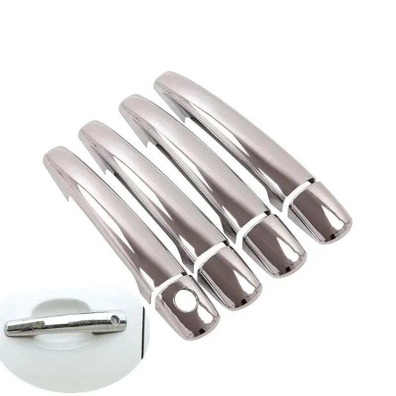 Couvercle de poignée de porte chromé, garniture de style, accessoires automobiles, pour Peugeot 208 