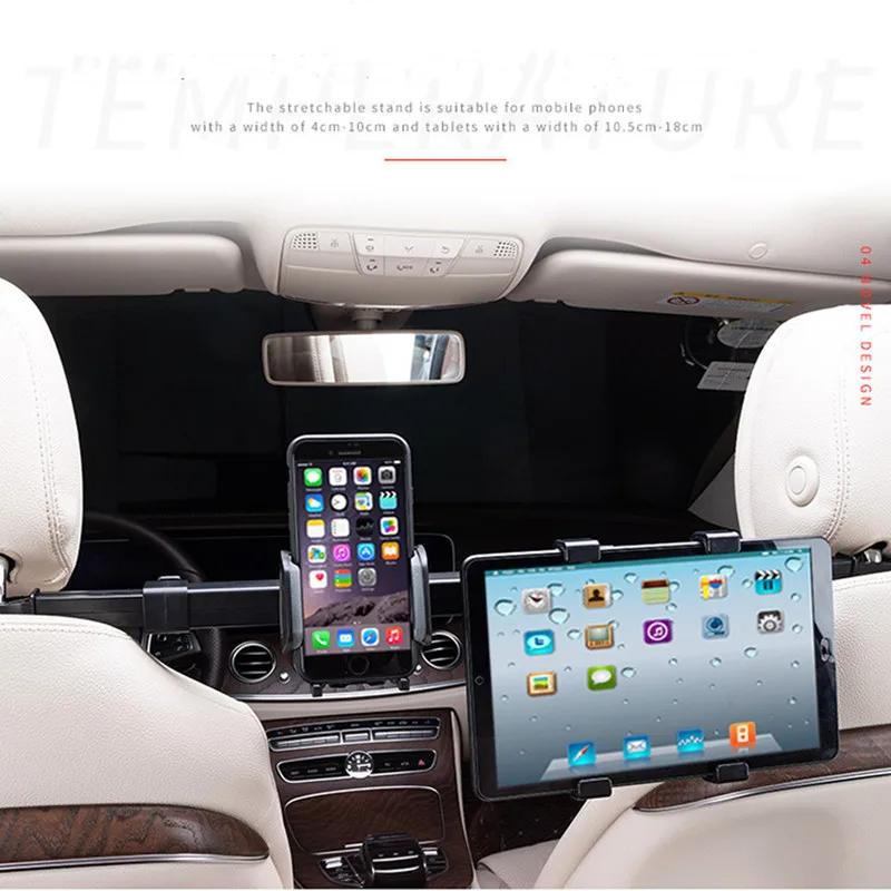 360 °   Support de siège de téléphone de voiture, support d'oreiller arrière, supports rotatifs deux