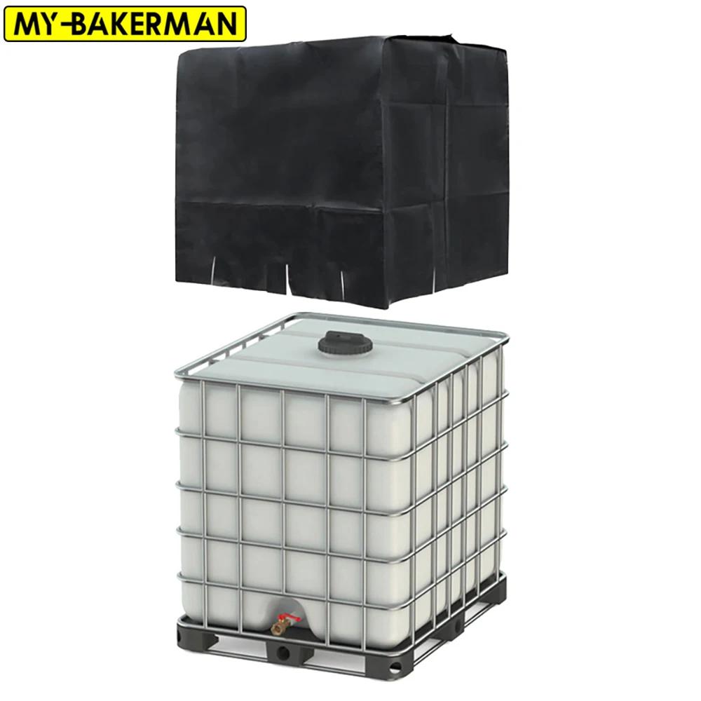 Housse de protection noire anti-poussière pour fourre-tout IBC, 275 gallons, pour réservoir d'eau IB