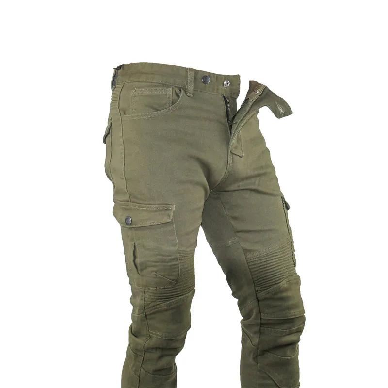 Jean moto pantalons Motocicleta Hombre jean à plumes Version Standard pantalon de conduite en voitur