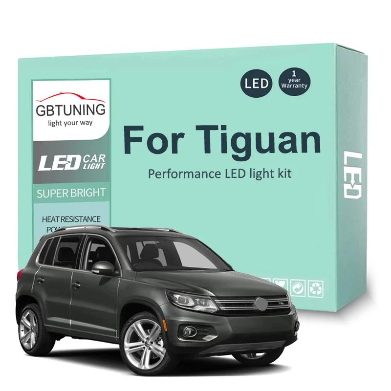 Kit d'ampoules intérieures LED, 15 pièces, pour Volkswagen VW Tiguan 5N 2009 2010 2011 2012 2013 201