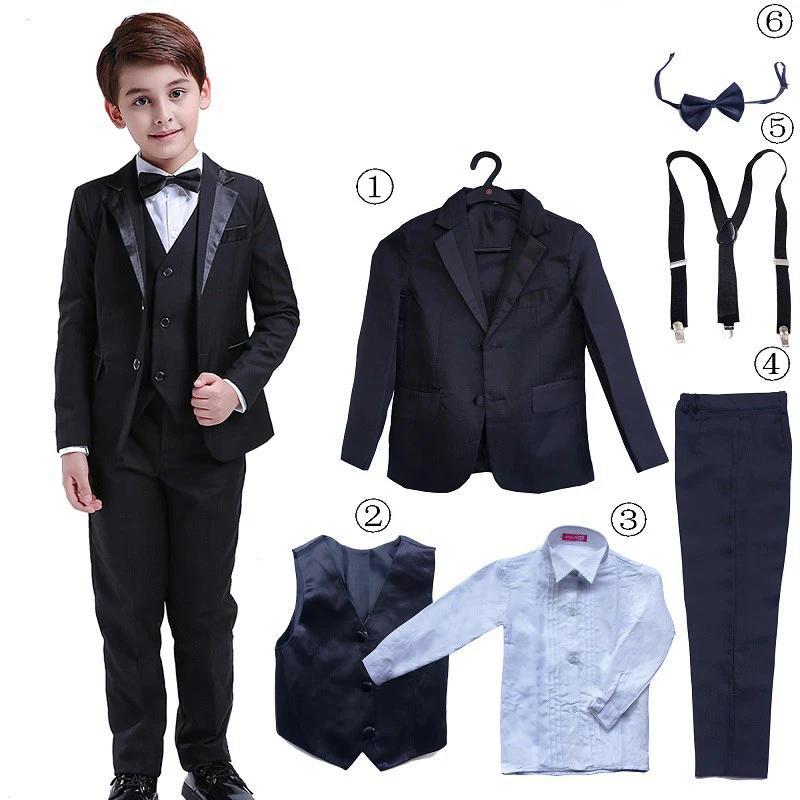 LOlanta 6 pièces costumes classiques pour garçons pour les mariages Blazer formel enfants chemise de