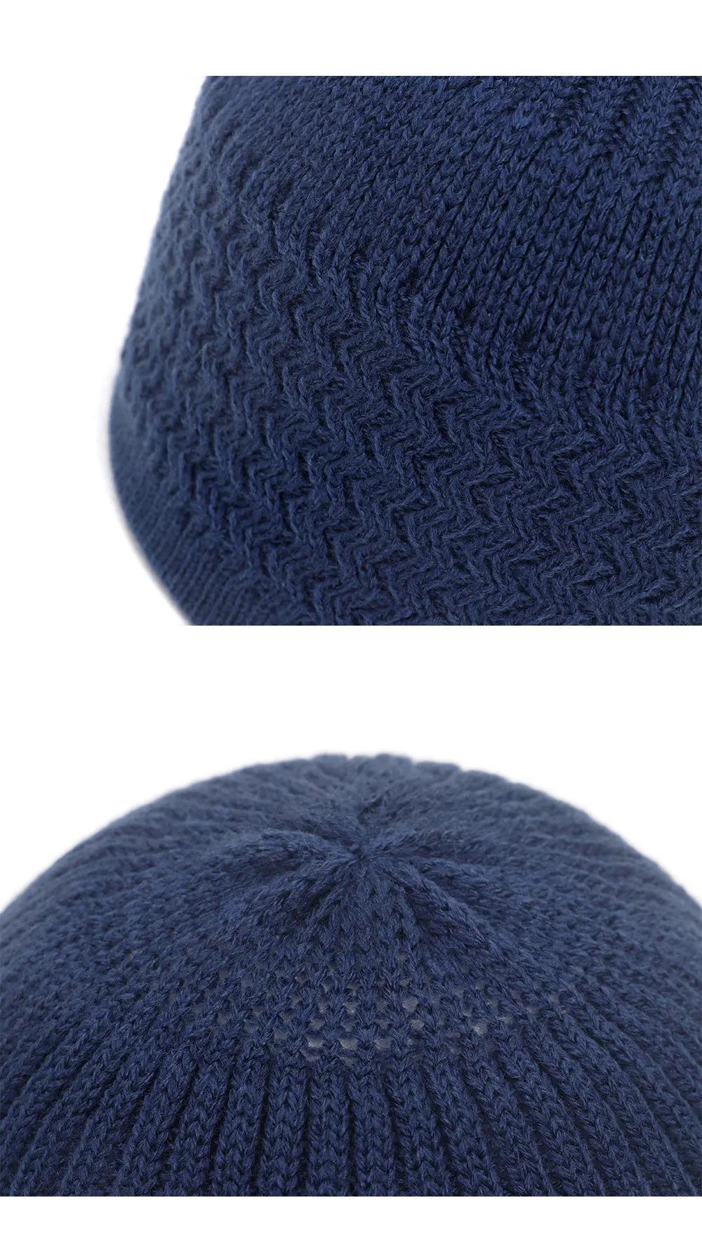 Chapeaux musulmans tricotés pour hommes arabes, chapeau de prière, Turban musulman, Bonnet Hijab, ar