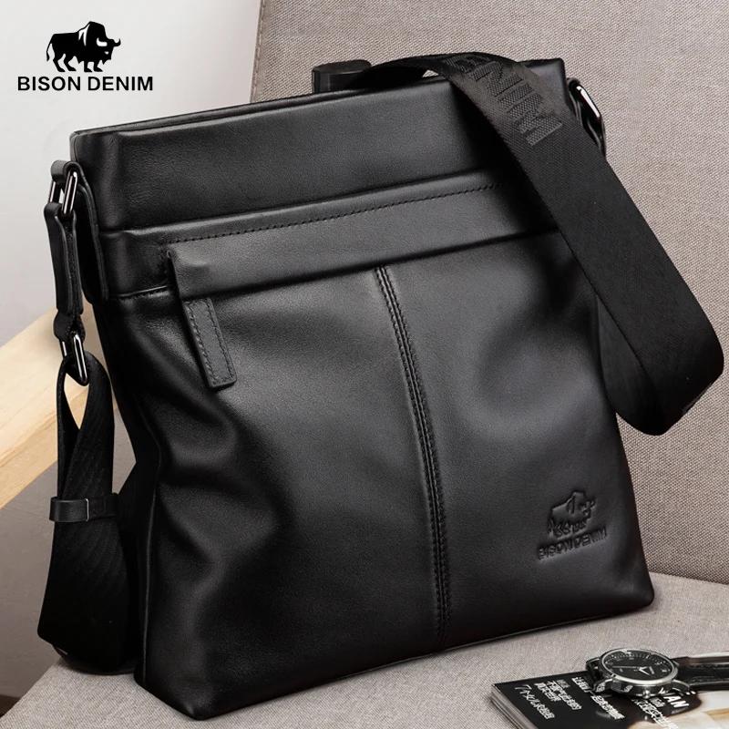 Bagressions DENIM-Sac à Bandoulière en Cuir group pour Homme, Sacs Messenger Décontractés, Cuir de V