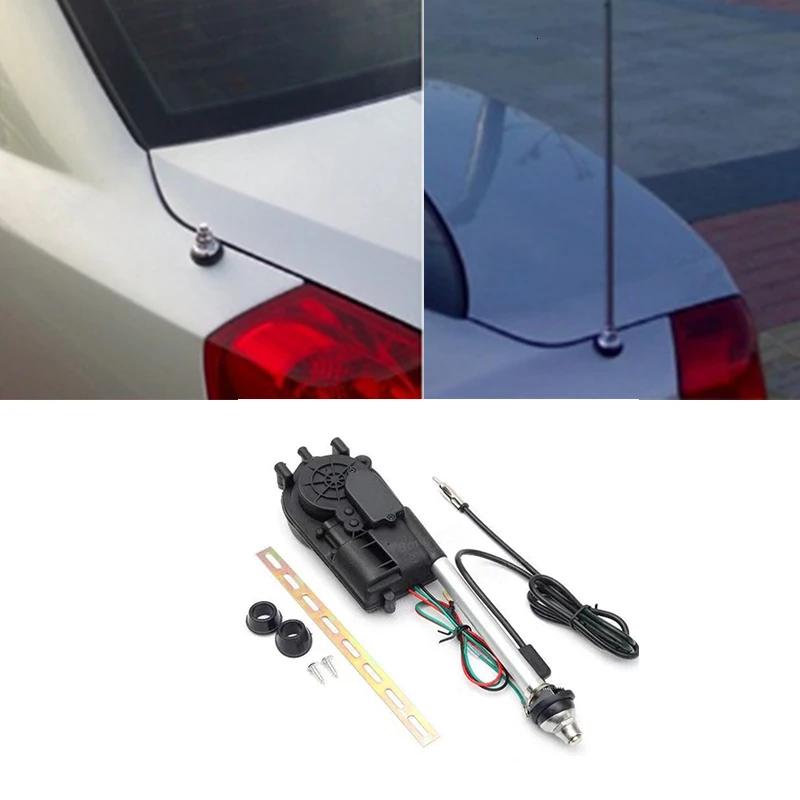 Nouvelle antenne électrique de voiture radio booster de voiture kit d'antenne d'alimentation signal 