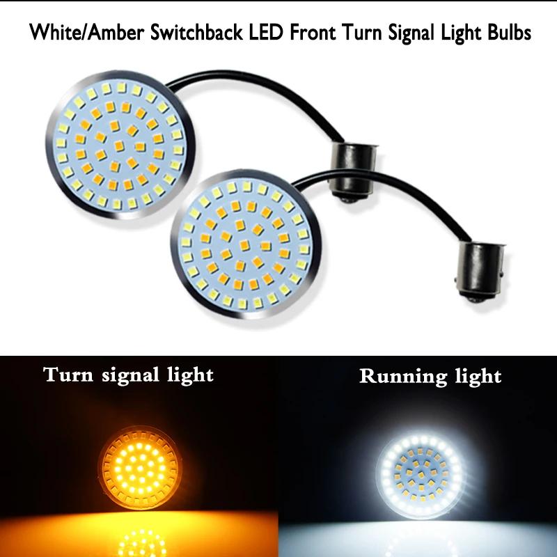 IJDM-Ampoules de clignotants LED complètes, blanc/ambre 1157, pour Davidson Touring Electra de foeta