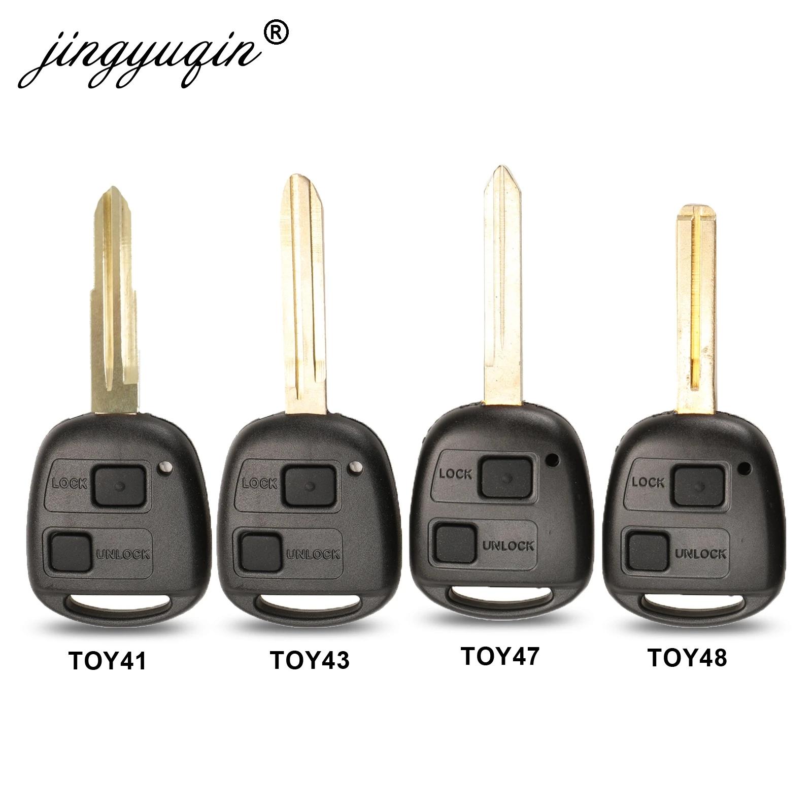Coque pour clé télécommande de voiture, 2BT TOY41/TOY43/TOY47/TOY48, pour Toyota Camry Rav4 Corolla 