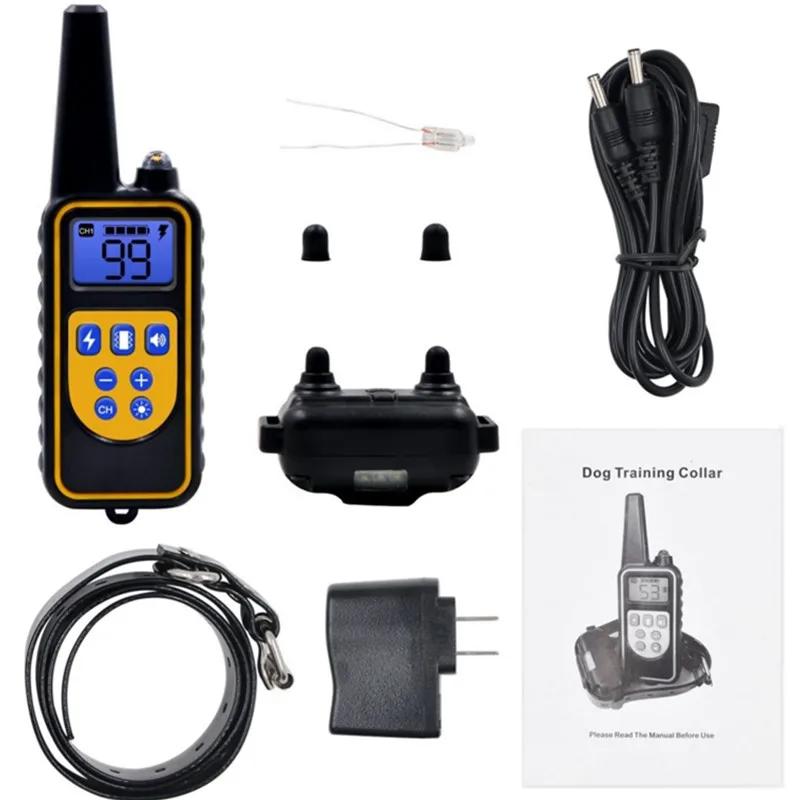 Collier de chien collier de formation pour chien électrique affichage LCD Rechargeable pour collier 