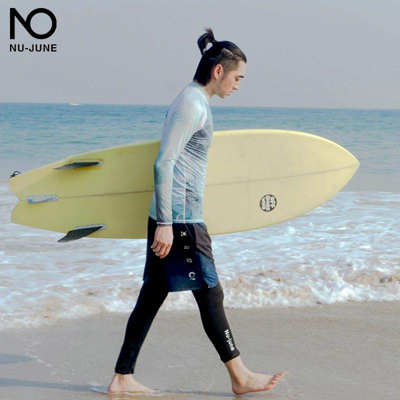 Maillot de bain à manches longues pour homme, chemise de surf pour voile de natation, protection UV,