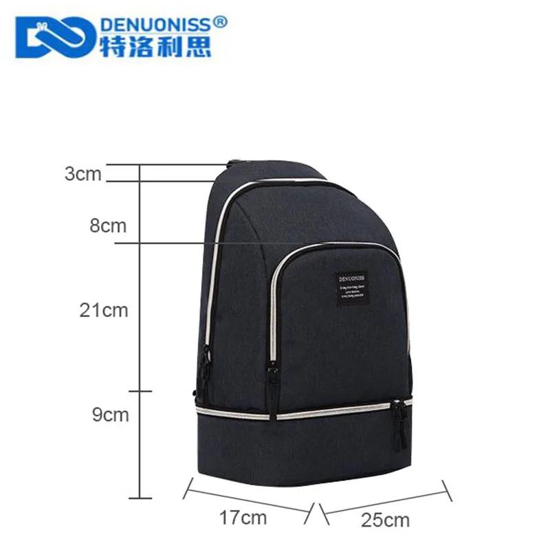 DENUONISS sac isolant créatif incliné Cool Pack pique-nique Bakcpack sac isotherme multi-fonction Ev