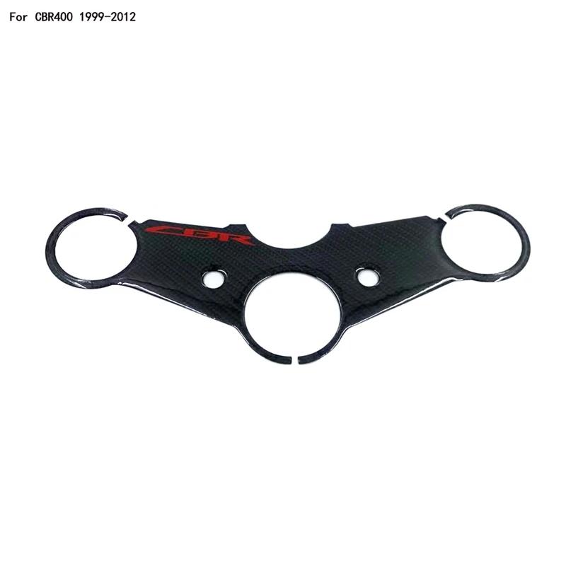 Pour Honda CBR600 CBR400 F4 F4i 99-07 06 fibre de carbone 3D Triple arbre décalcomanie Pad pince sup