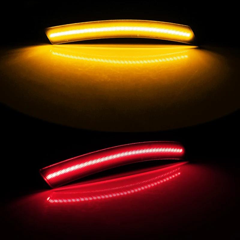 IJDM – feu de position latéral entièrement LED ambre/rouge, pour MINI Cooper R50 R52 R53, alimenté p
