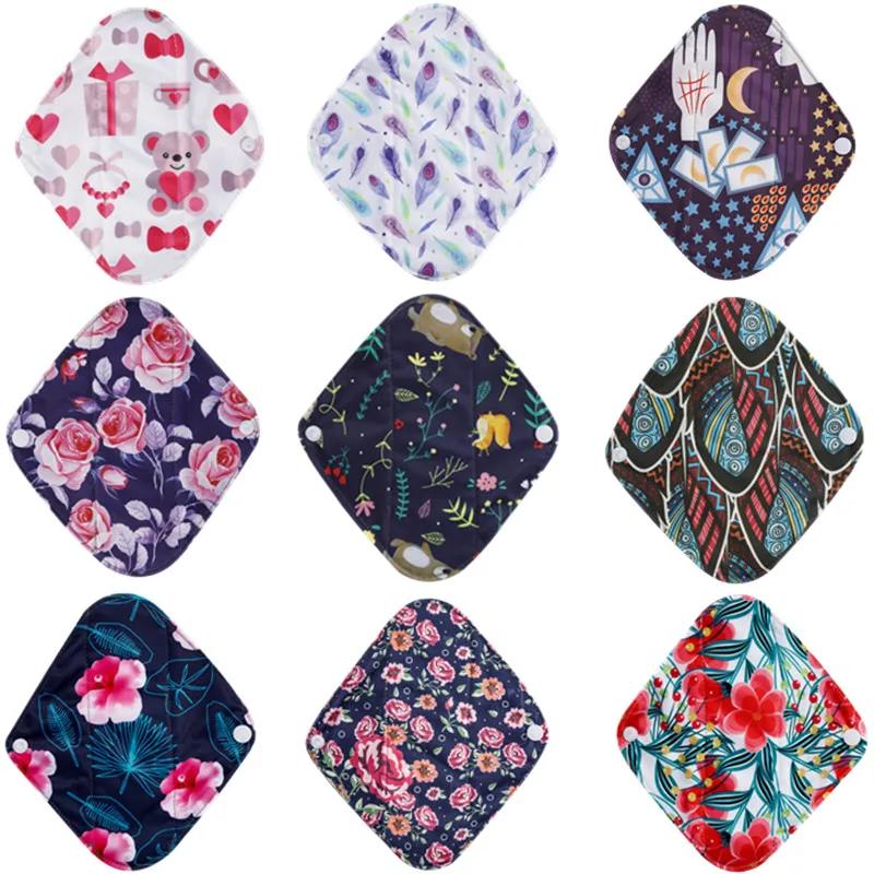 Serviettes hygiéniques réutilisables charbon bambou 10 pièces - Doublure lavable maternité et règles