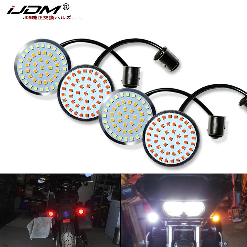 IJDM-Ampoules de clignotants LED complètes, blanc/ambre 1157, pour Davidson Touring Electra de foeta