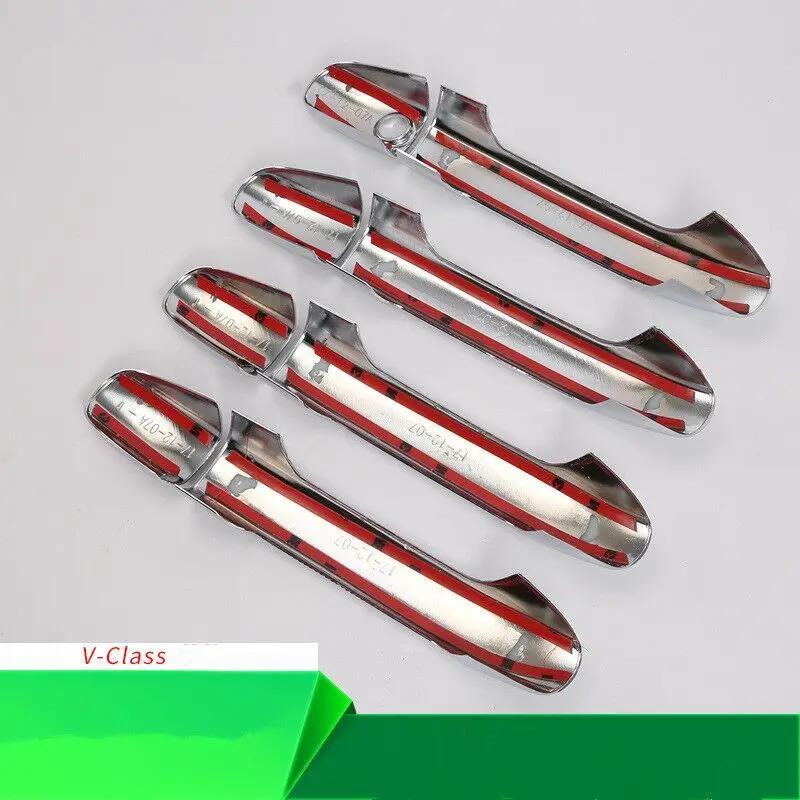 Couvercle chromé de poignée de porte de voiture, accessoires de style automobile, pour Mercedes Benz