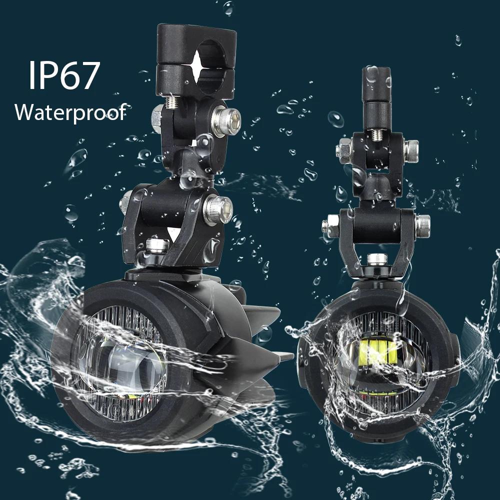 Lampe antibrouillard pour moto BMW R1200GS F800GS F700GS F650 K1600, feux auxiliaires 40W 6000K, mis