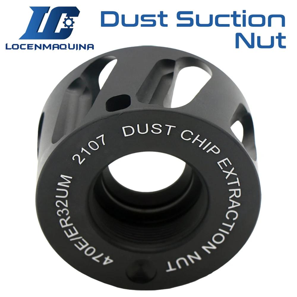 Écrou d'extraction de poussière de broche en aluminium 24000rpm ER20UM ER25UM ER32UM ER40UM, écrou d