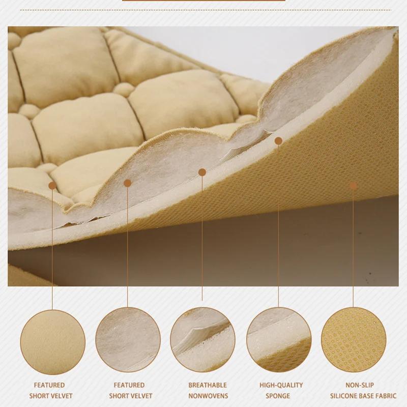 SEAMETAL housse de siège de voiture rose pour femmes en peluche douce coussin de siège de véhicule p