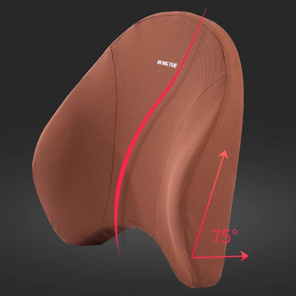 Oreiller de Soutien Lombaire et Cou en Mousse à Mémoire de Forme pour Voiture, Coussin Universel, Ac