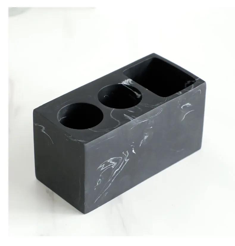 Porte-brosse à dents électrique, rangement de dentifrice, noir, blanc T1