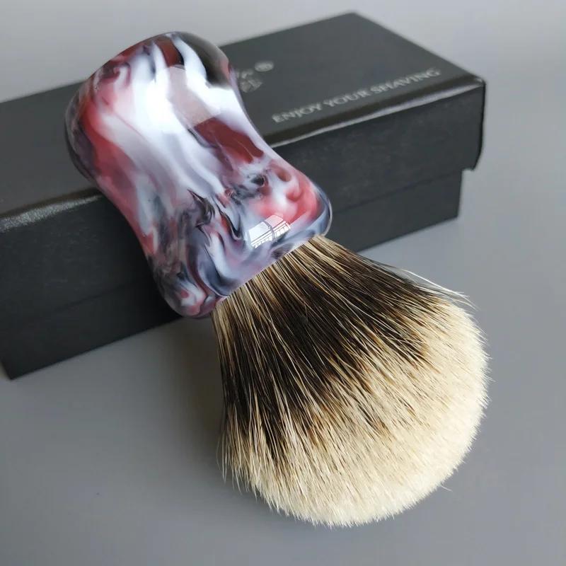 Dscosmetic – brosse de rasage dense à 2 bandes, 26mm, avec une bonne colonne vertébrale