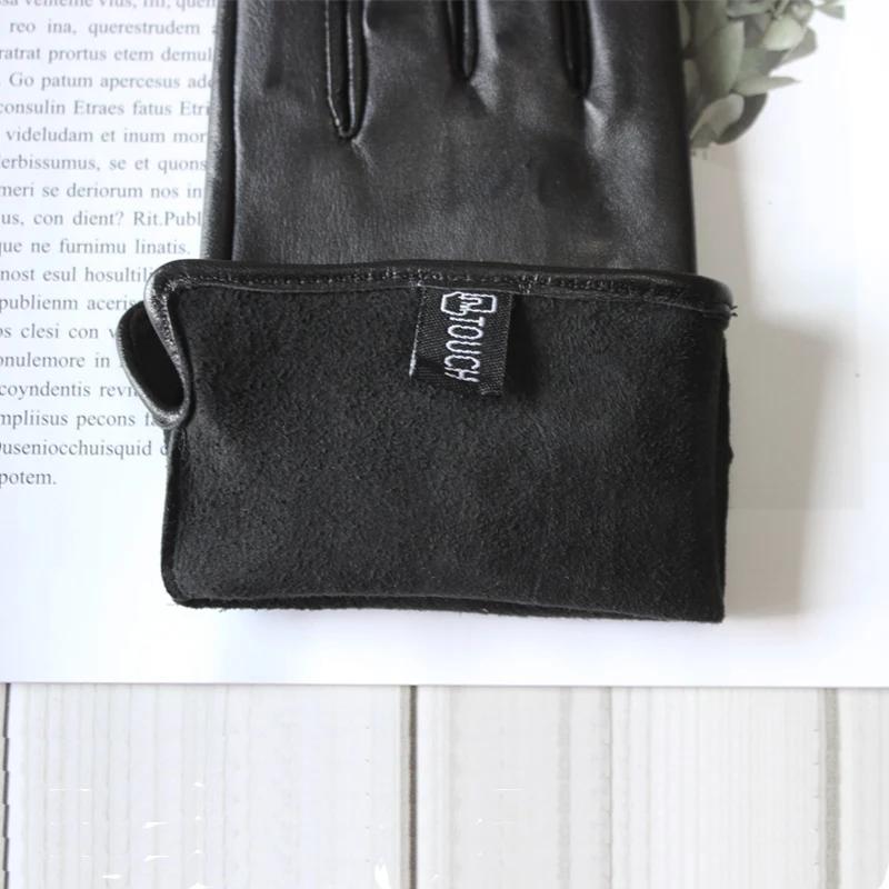 Nouveaux gants en cuir pour femmes, écran tactile en peau de mouton, sans doublure, fins, à la mode,