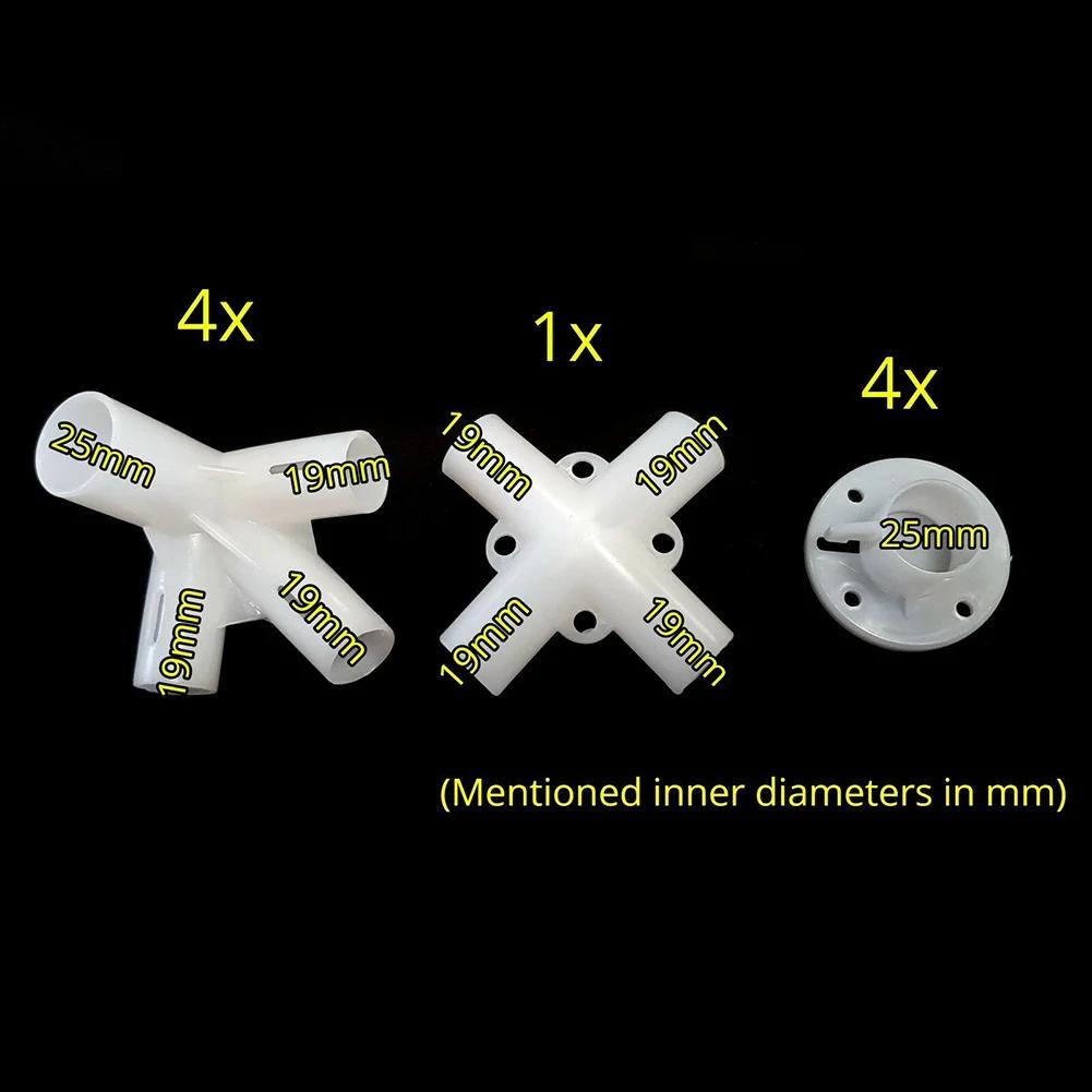 Pièces de rechange pour auvent de Gazebo 3x3m, pieds de tente, connecteur central d'angle 25/19mm, p