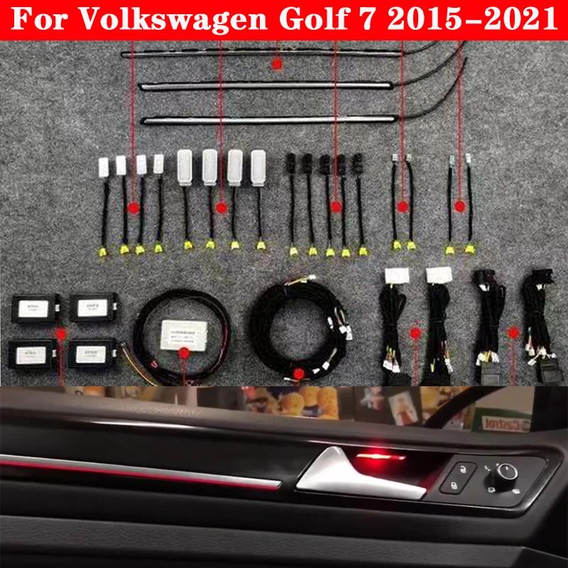 Kit de 10/30 couleurs pour Volkswagen Golf 7 GOLF 7.5 MK7 2015-2021, éclairage d'ambiance décoratif 