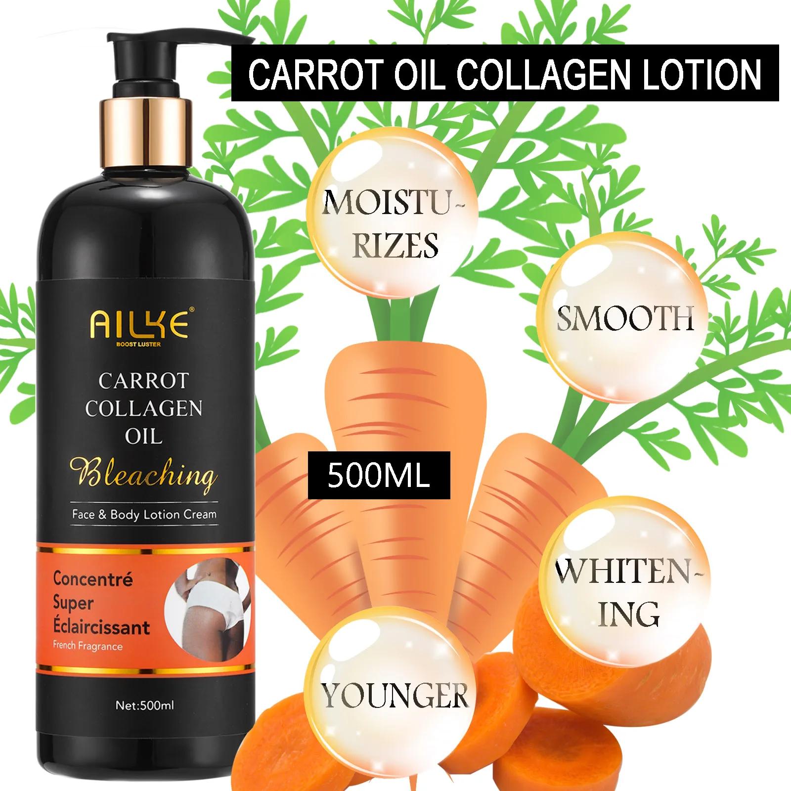 AILKE Lotion pour le corps blanchissante, réduit les taches foncées, même le teint, avec collagène e