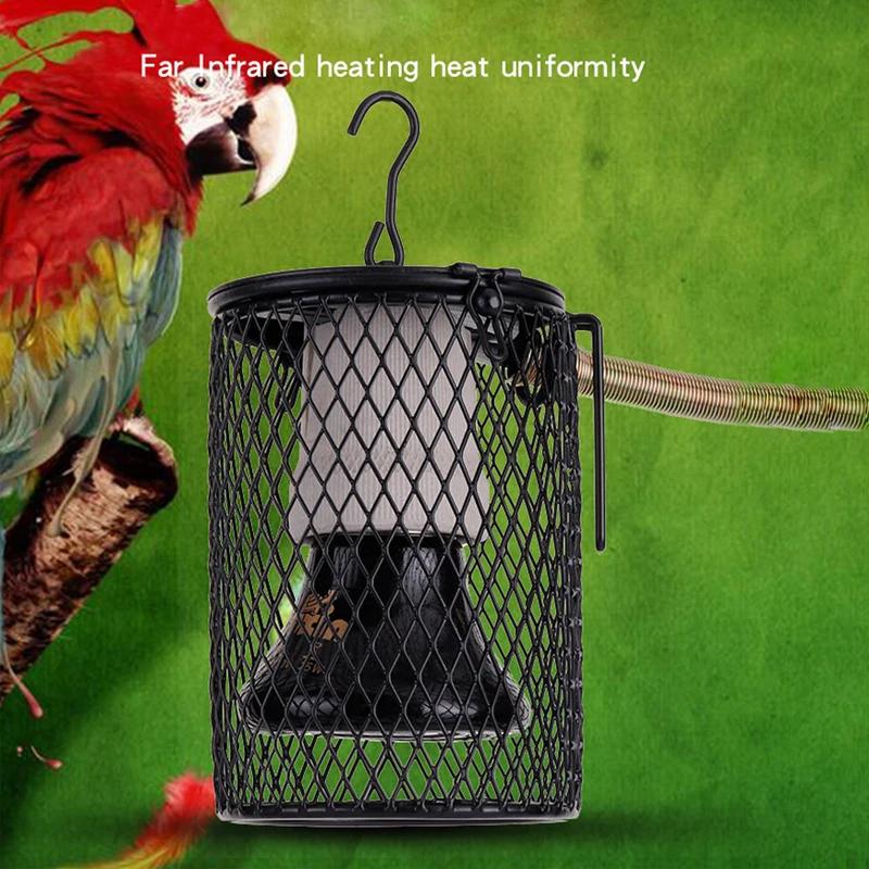 Lampe chauffante E27 pour animaux de compagnie, pour tortue, serpent, lézard, émetteur infrarouge en