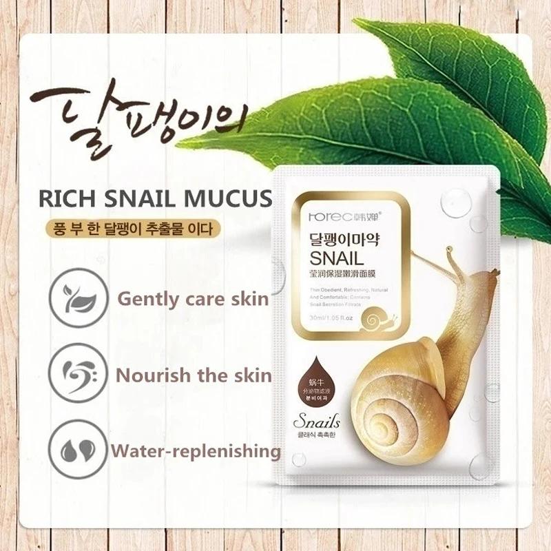 10 pièces/lot feuille masque soins de la peau plante masque Facial hydratant contrôle de l'huile dis