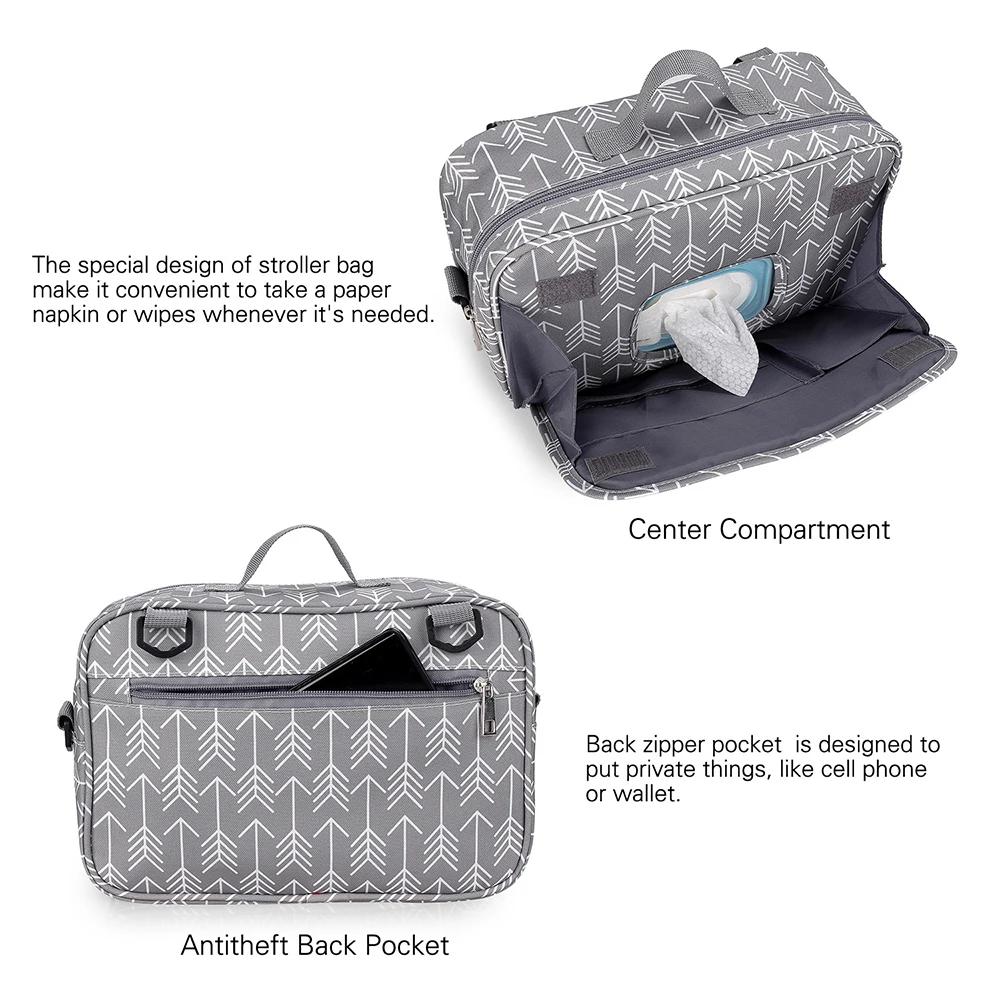 Sac de poussette pour bébé, étanche, Portable, sac de voyage pour maman, multifonction, rangement de