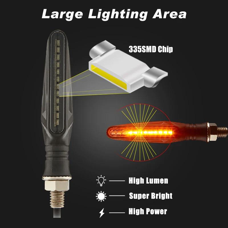 E11 Mark moto LED clignotants lumière 335SMD moto clignotant lumière construit relais moto clignotan
