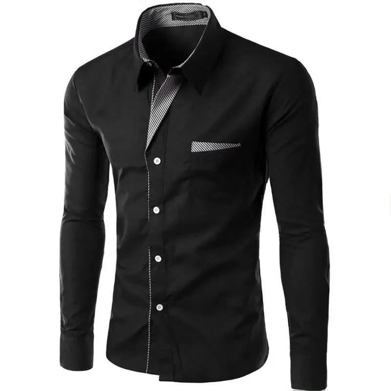 Nouvelle Chemise Homme Tendance 2026 Coupe Slim Manches Longues Design Formel Décontracté Marque Che