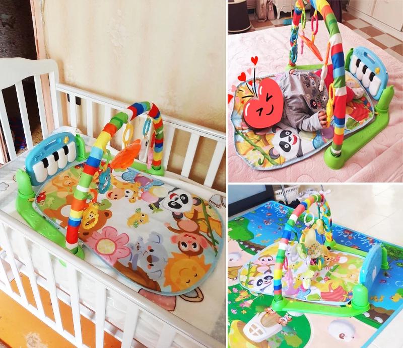 Tapis de jeu pour bébé, support de musique, tapis de jeu pour enfant, Puzzle, clavier de Piano, tapi