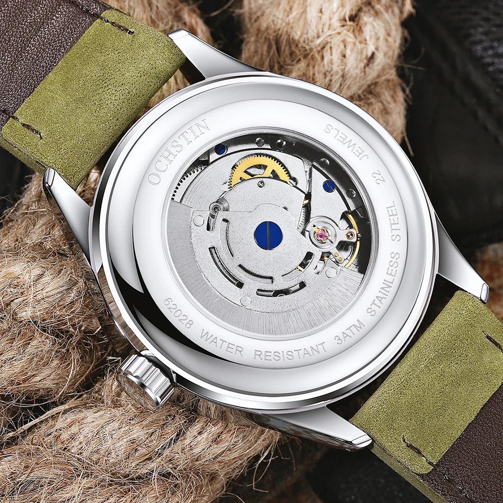 OCHSTIN hommes montre mécanique automatique de luxe tenue décontractée militaire Sports de plein air