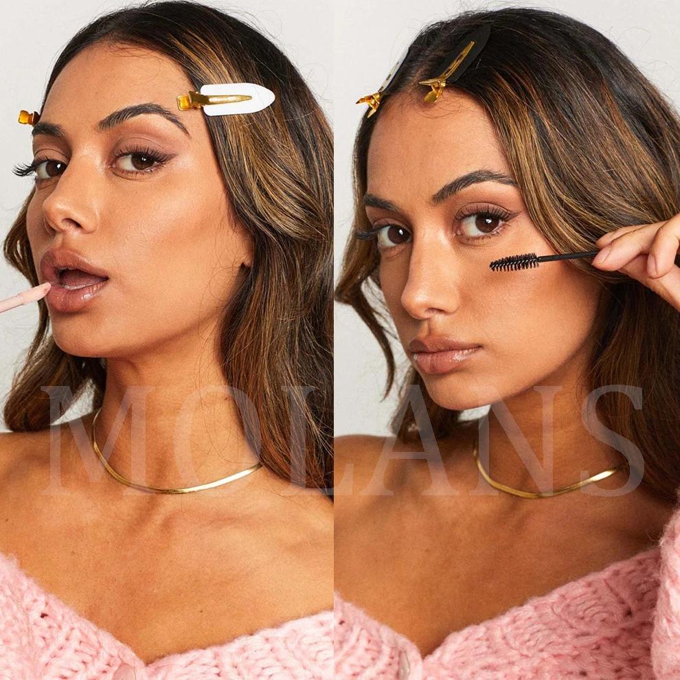 Molans 10 pièces/ensemble pinces à cheveux sans couture sans courbure frange latérale Barrette maqui